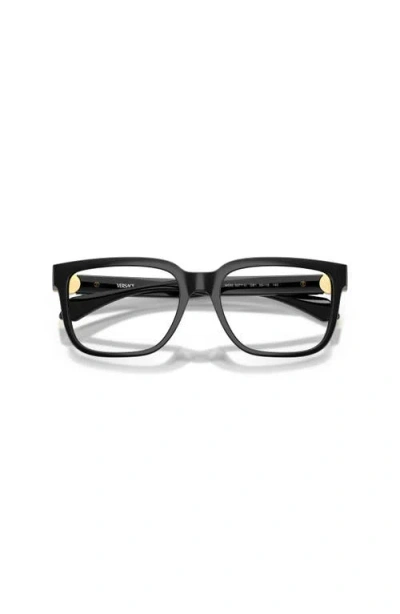 Versace 55mm Square Optical Glasses In Black