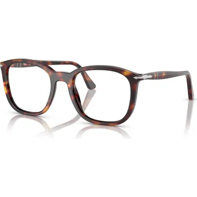 Persol 52mm Rectangle Optical Glasses In Multi