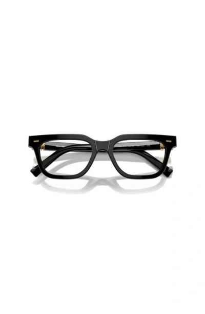 Miu Miu 51mm Rectangle Optical Glasses In Black