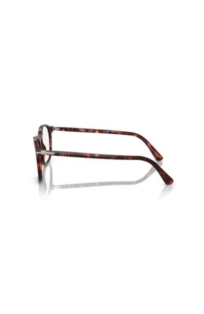 Persol 52mm Square Optical Glasses In Black