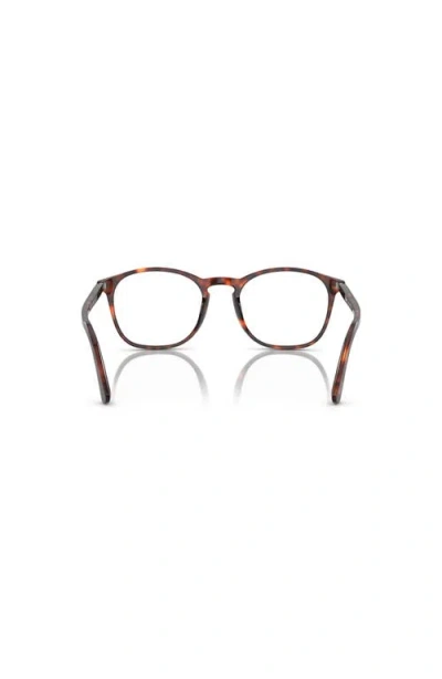 Persol 52mm Square Optical Glasses In Black