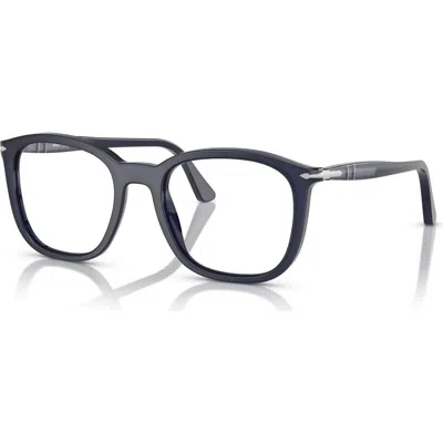 Persol 50mm Rectangle Optical Glasses In Blue