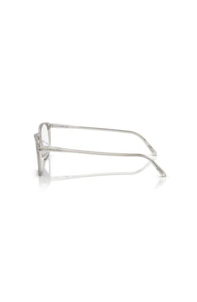 Oliver Peoples 52mm Square Optical Glasses In Metallic