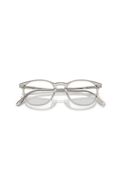 Oliver Peoples 52mm Square Optical Glasses In Metallic