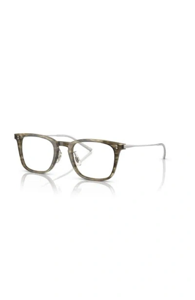 Oliver Peoples 49mm Rectangle Optical Glasses In Green