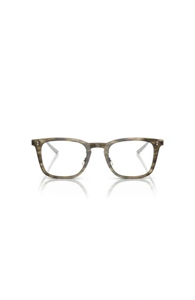 Oliver Peoples 49mm Rectangle Optical Glasses In Green