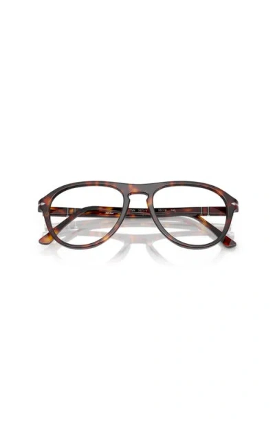 Persol 55mm Pilot Optical Glasses In Brown
