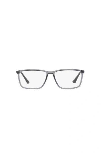 Lenscrafters 58mm Rectangle Optical Glasses In Black