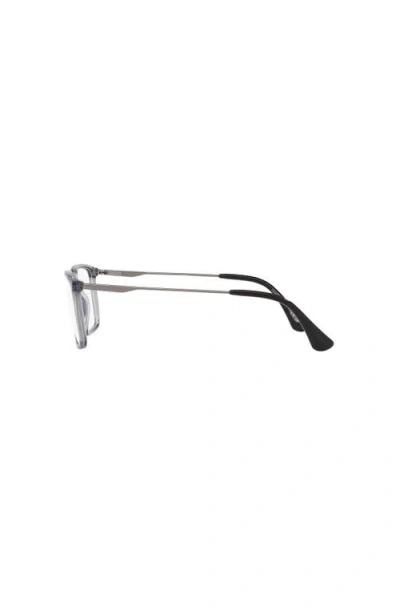 Lenscrafters 58mm Rectangle Optical Glasses In Black