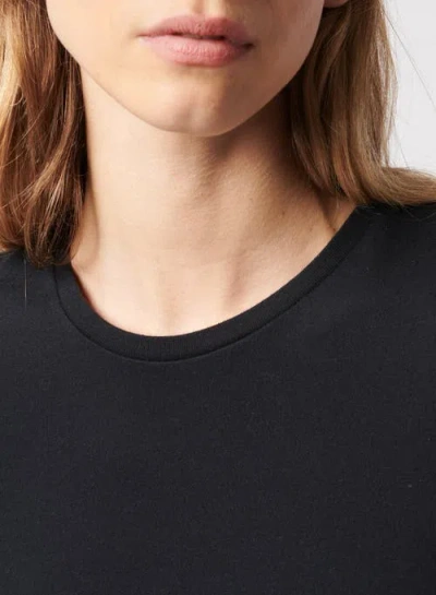 Majestic Filatures Soft Touch Short Sleeve Crewneck T-shirt In Black