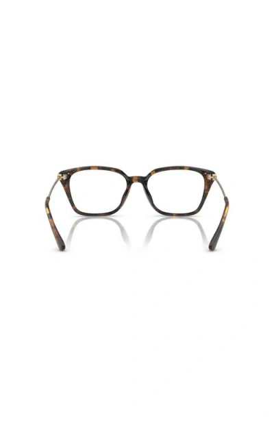 Michael Kors 54mm Rectangle Optical Glasses In Black
