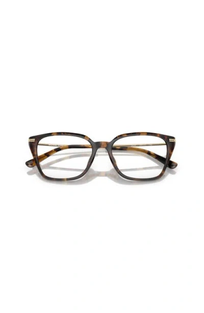Michael Kors 54mm Rectangle Optical Glasses In Black