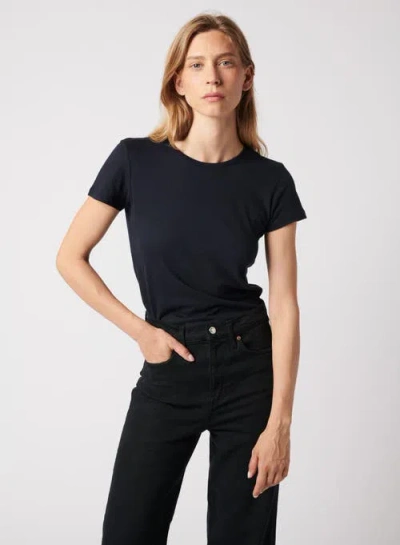 Majestic Filatures Soft Touch Short Sleeve Crewneck T-shirt In Blue