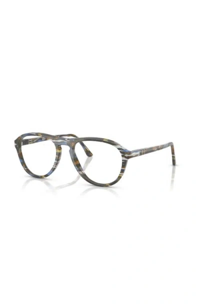 Persol 55mm Pilot Optical Glasses In Multi