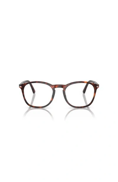 Persol 52mm Square Optical Glasses In Multi