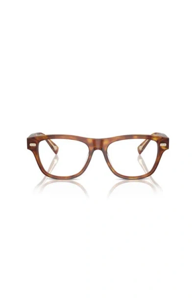 Brunello Cucinelli 54mm Rectangle Optical Glasses In Multi