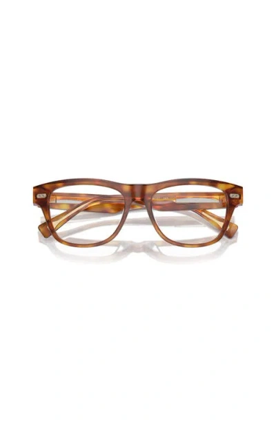 Brunello Cucinelli 54mm Rectangle Optical Glasses In Multi
