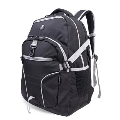 J World Atom Laptop School Backpack In Black