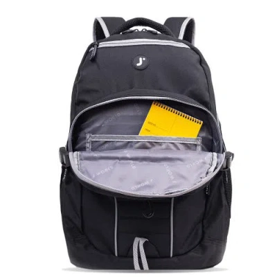 J World Atom Laptop School Backpack In Black