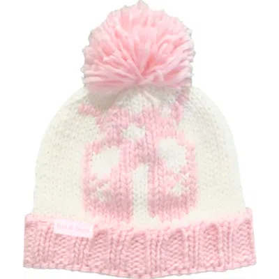 Bits & Bows Ballet Slippers Bobble Hat In Multi