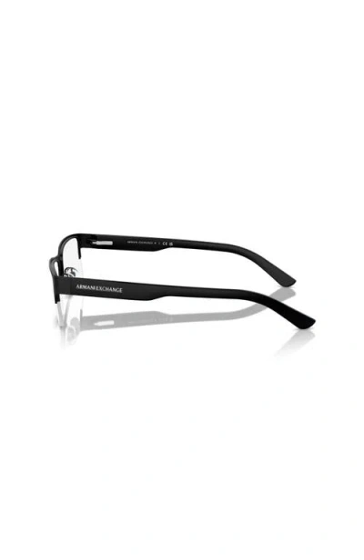 Armani Exchange 53mm Rectangle Optical Glasses In Black