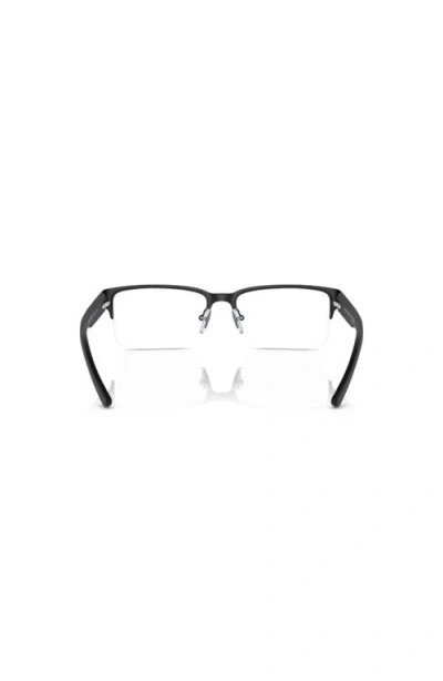 Armani Exchange 53mm Rectangle Optical Glasses In Black