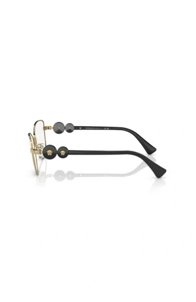 Versace 55mm Cat Eye Optical Glasses In Gold