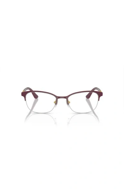 Vogue Eyewear 53mm Rectangle Optical Glasses In Brown