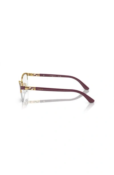 Vogue Eyewear 53mm Rectangle Optical Glasses In Brown