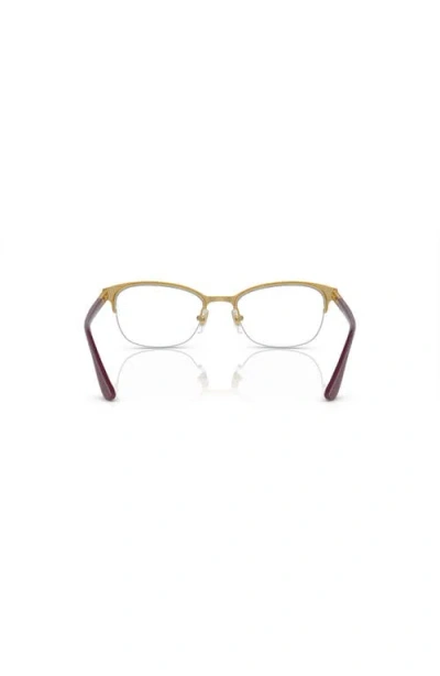 Vogue Eyewear 53mm Rectangle Optical Glasses In Brown