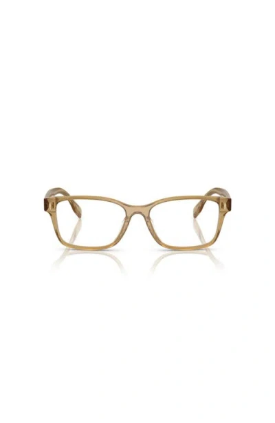 Tory Burch 53mm Rectangle Optical Glasses In Gold