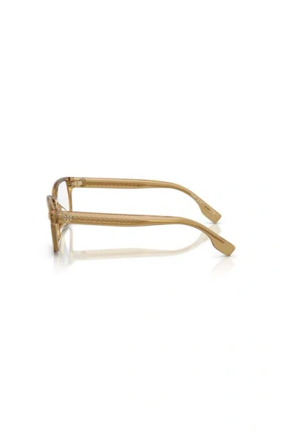 Tory Burch 53mm Rectangle Optical Glasses In Gold