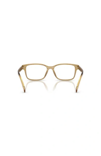 Tory Burch 53mm Rectangle Optical Glasses In Gold