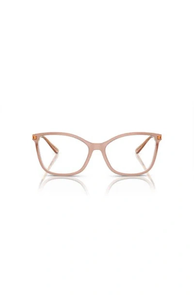 Vogue Eyewear 54mm Butterfly Optical Glasses In Brown