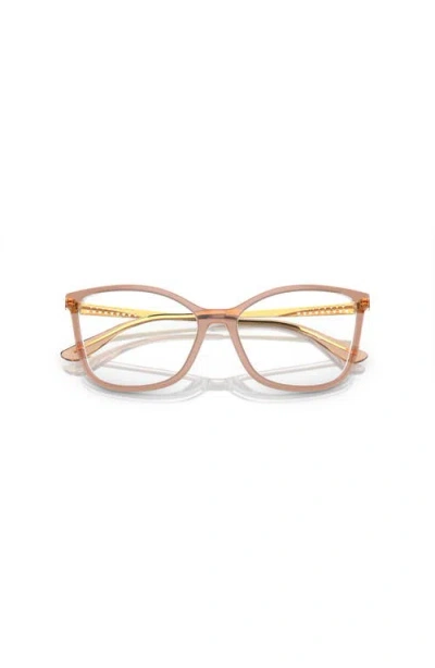 Vogue Eyewear 54mm Butterfly Optical Glasses In Brown