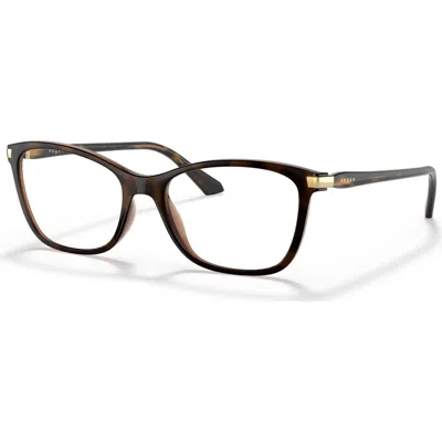 Vogue Eyewear 53mm Rectangle Optical Glasses In Black