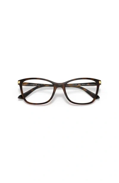 Vogue Eyewear 53mm Rectangle Optical Glasses In Black