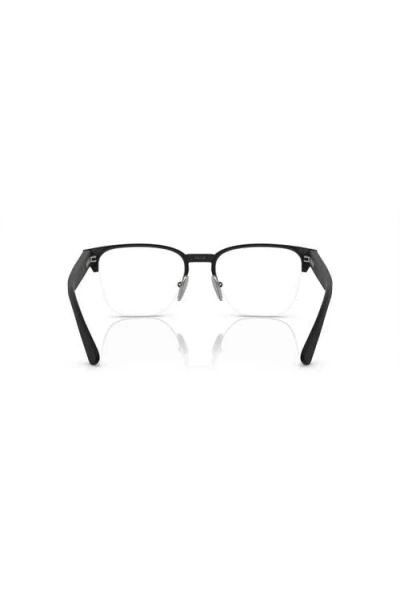 Prada 54mm Rectangle Optical Glasses In Black