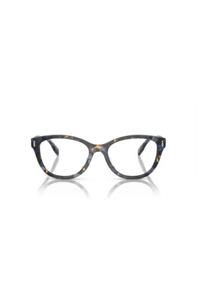 Tory Burch 51mm Rectangle Optical Glasses In Multi