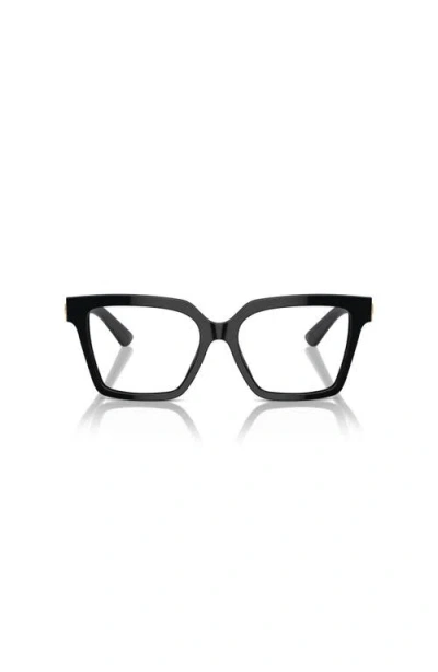 Dolce & Gabbana Dolce&gabbana 53mm Square Optical Glasses In Black