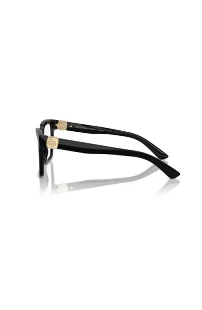 Dolce & Gabbana Dolce&gabbana 53mm Square Optical Glasses In Black
