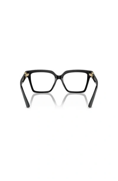 Dolce & Gabbana Dolce&gabbana 53mm Square Optical Glasses In Black