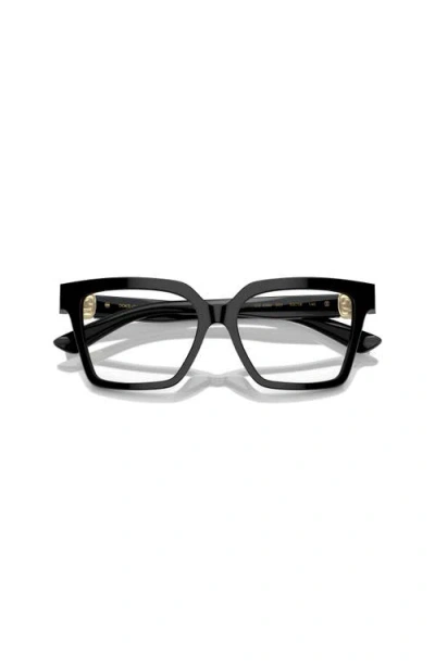 Dolce & Gabbana Dolce&gabbana 53mm Square Optical Glasses In Black