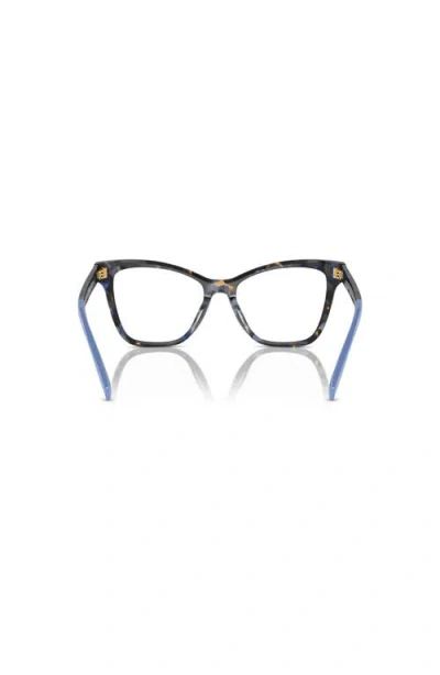 Tory Burch 51mm Cat Eye Optical Glasses In Blue