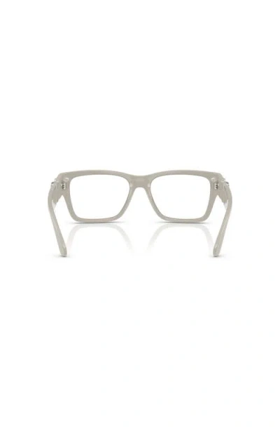Versace 55mm Square Optical Glasses In Gray
