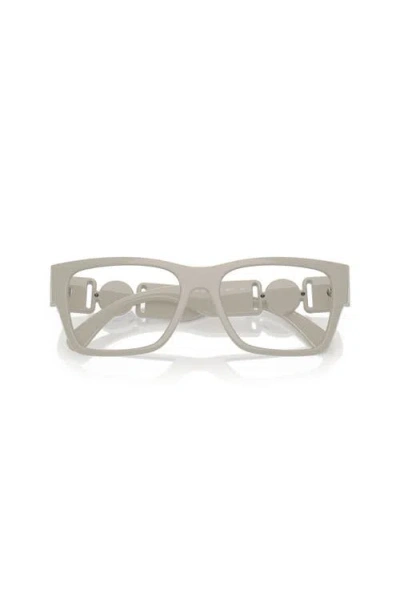 Versace 55mm Square Optical Glasses In Gray