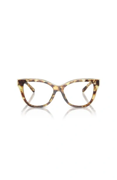 Tory Burch 51mm Cat Eye Optical Glasses In Gold