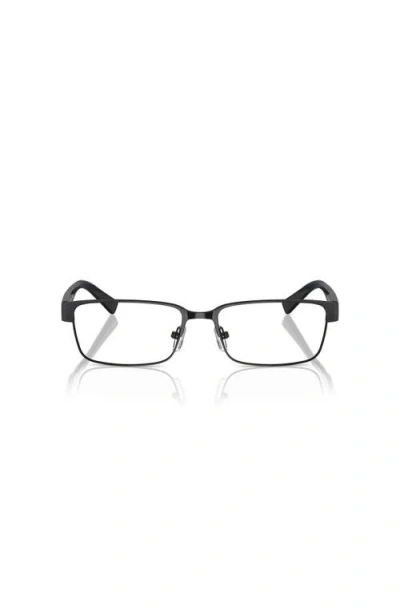 Armani Exchange 54mm Rectangle Optical Glasses In Black