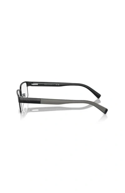 Armani Exchange 54mm Rectangle Optical Glasses In Black