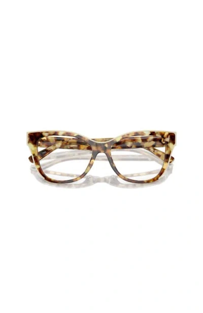 Tory Burch 51mm Cat Eye Optical Glasses In Gold